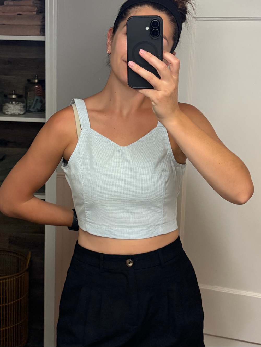 Baby Blue Crop Top